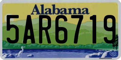 AL license plate 5AR6719