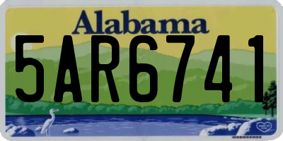 AL license plate 5AR6741