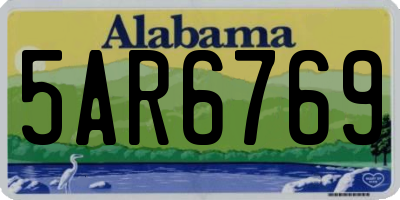 AL license plate 5AR6769