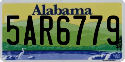 AL license plate 5AR6779