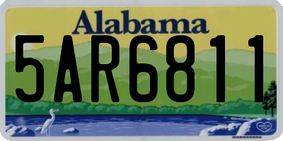 AL license plate 5AR6811