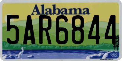 AL license plate 5AR6844