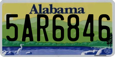 AL license plate 5AR6846