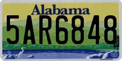 AL license plate 5AR6848