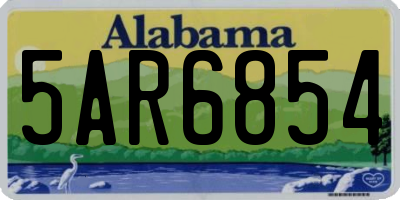 AL license plate 5AR6854