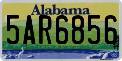 AL license plate 5AR6856