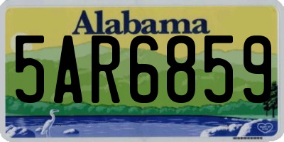 AL license plate 5AR6859