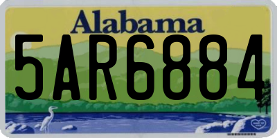 AL license plate 5AR6884