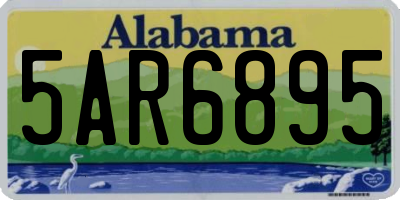 AL license plate 5AR6895