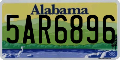 AL license plate 5AR6896
