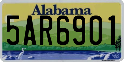 AL license plate 5AR6901