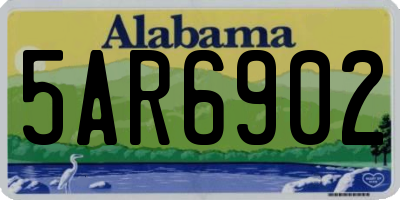 AL license plate 5AR6902