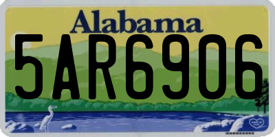AL license plate 5AR6906