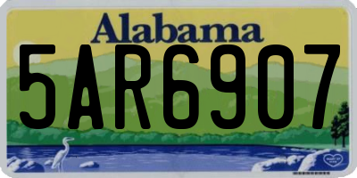 AL license plate 5AR6907