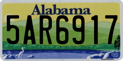 AL license plate 5AR6917