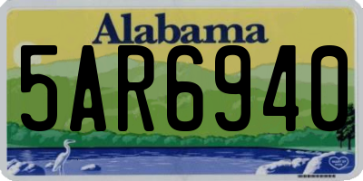 AL license plate 5AR6940