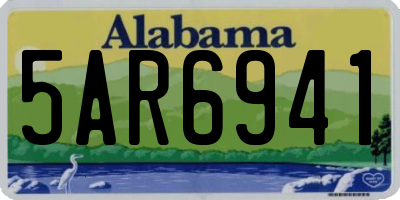 AL license plate 5AR6941