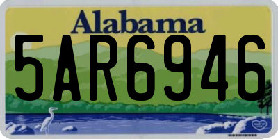 AL license plate 5AR6946