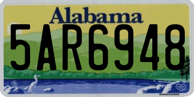 AL license plate 5AR6948