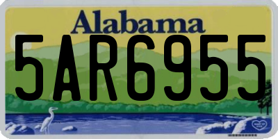 AL license plate 5AR6955