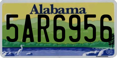 AL license plate 5AR6956