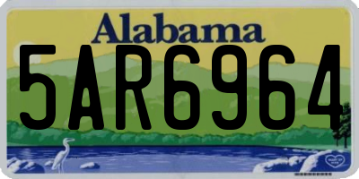 AL license plate 5AR6964