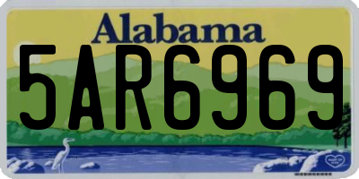 AL license plate 5AR6969
