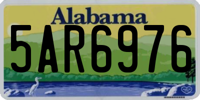 AL license plate 5AR6976