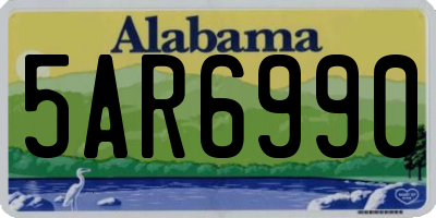 AL license plate 5AR6990