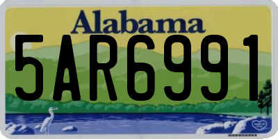 AL license plate 5AR6991