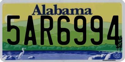 AL license plate 5AR6994