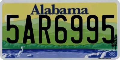 AL license plate 5AR6995