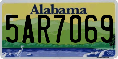 AL license plate 5AR7069
