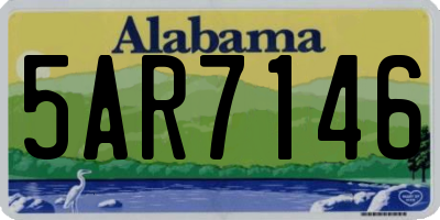 AL license plate 5AR7146