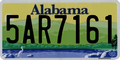 AL license plate 5AR7161