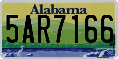 AL license plate 5AR7166