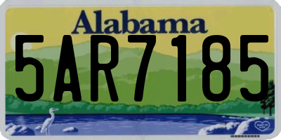 AL license plate 5AR7185