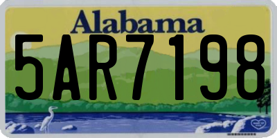 AL license plate 5AR7198