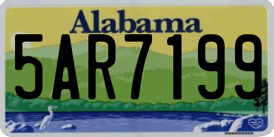 AL license plate 5AR7199