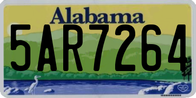 AL license plate 5AR7264