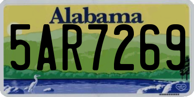 AL license plate 5AR7269