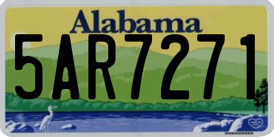 AL license plate 5AR7271