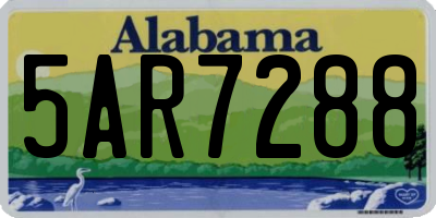 AL license plate 5AR7288