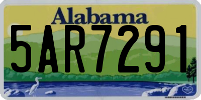 AL license plate 5AR7291