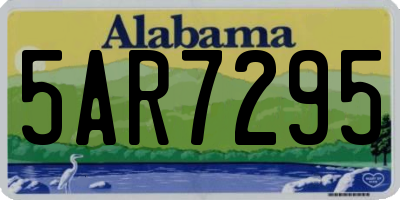 AL license plate 5AR7295