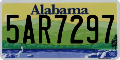 AL license plate 5AR7297