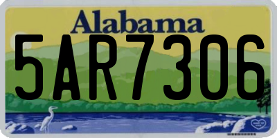 AL license plate 5AR7306