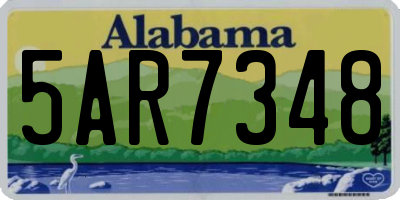 AL license plate 5AR7348