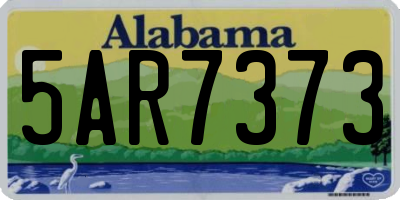 AL license plate 5AR7373