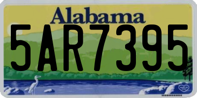 AL license plate 5AR7395
